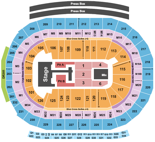 Little Caesars Arena Teddy Swims Seating Chart